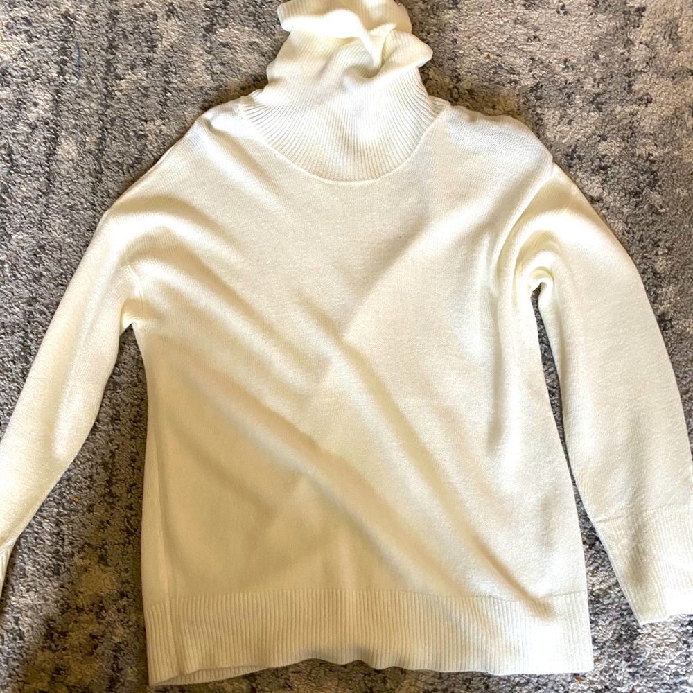 Cream turtle neck sweater
